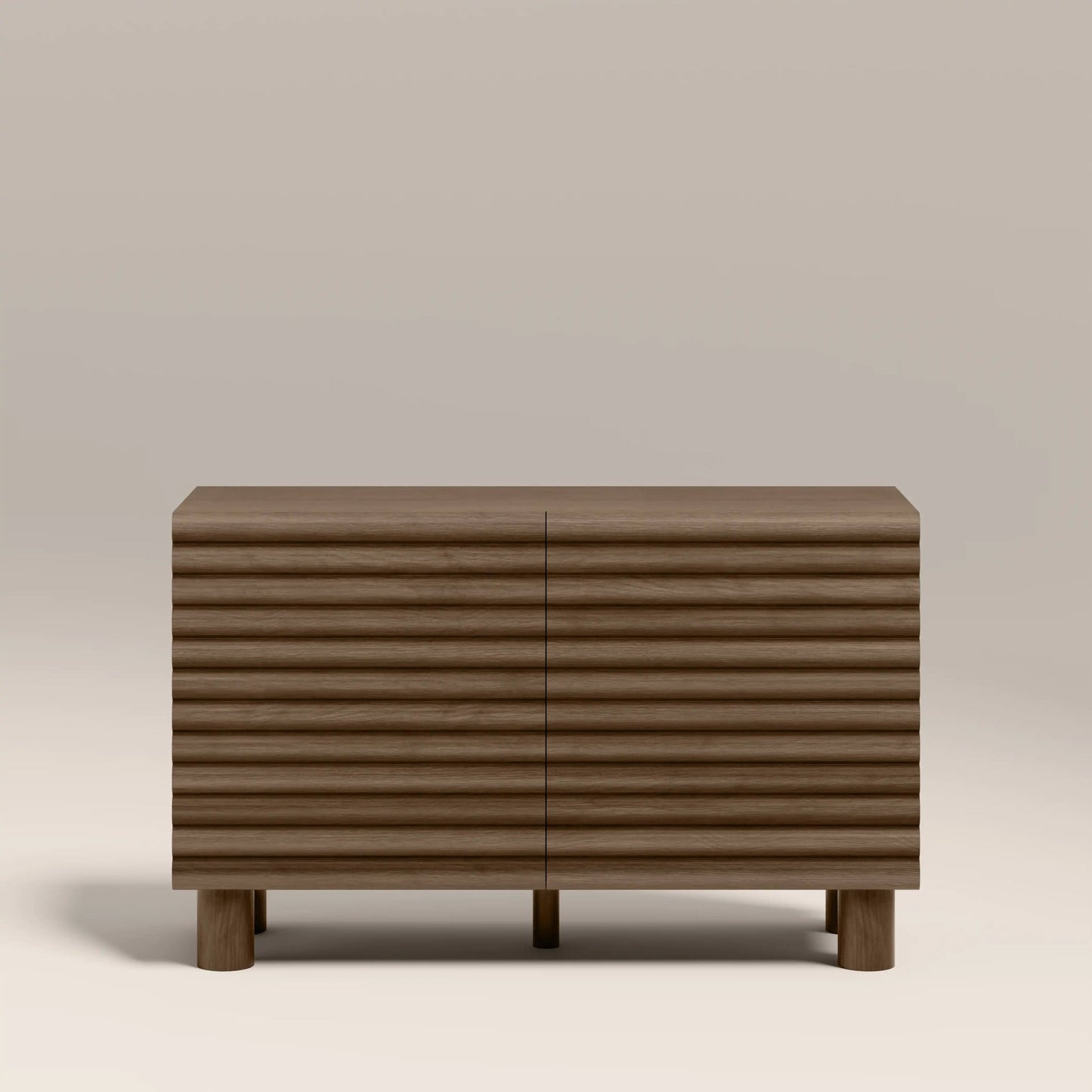 Burgundy gloss sideboard front view