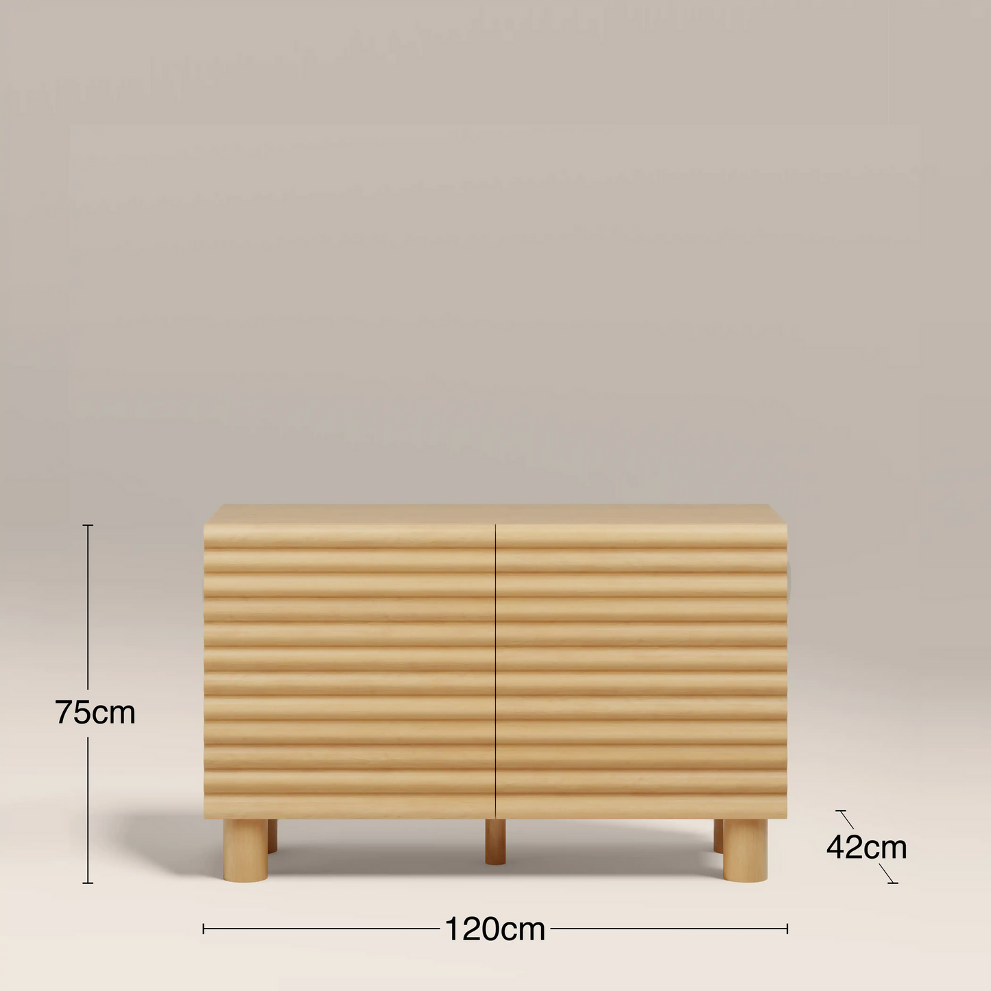 Sideboard dimensions 120 x 42 x 75 cm