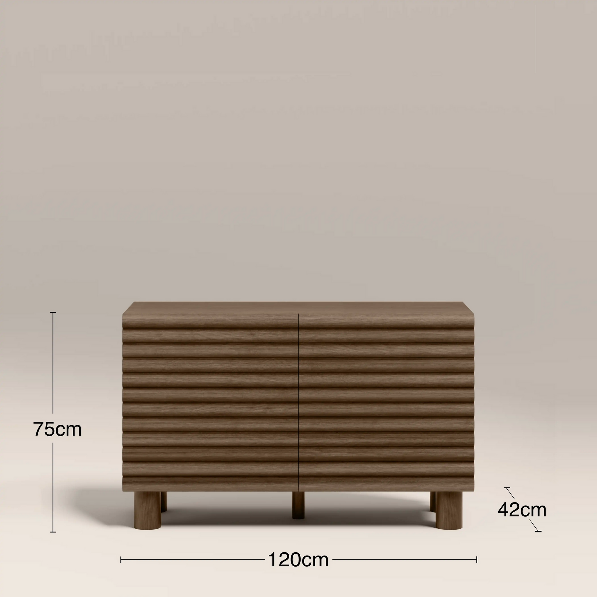 Isla 2 Door Sideboard – Burgundy