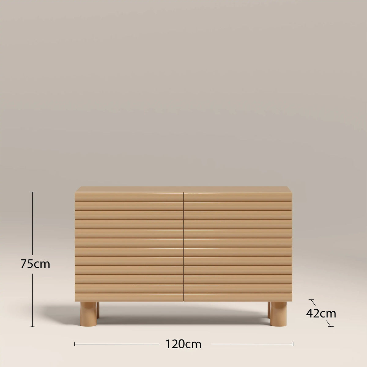 Isla 2 Door Sideboard – Taupe