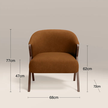 Kiya Brown Accent Chair