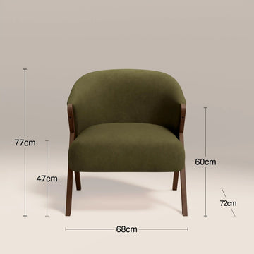 Kiya Olive Green Accent Chair