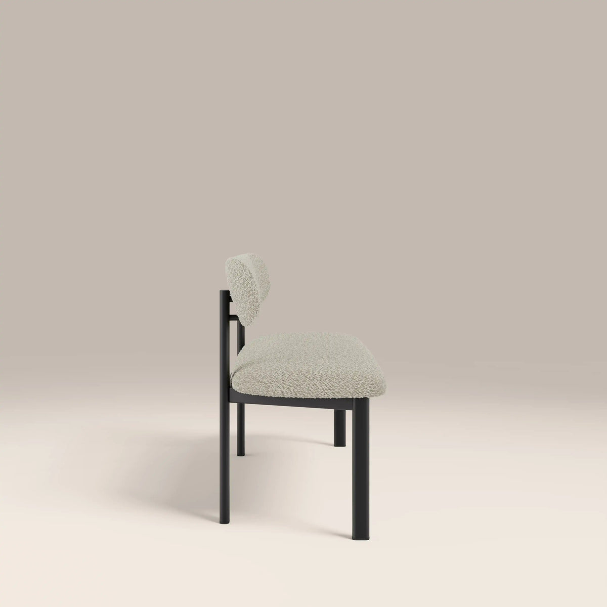 Layan Cream Fabric Dining Bench