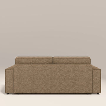 Layla Brown 3 Seater Fabric Sofa Bed