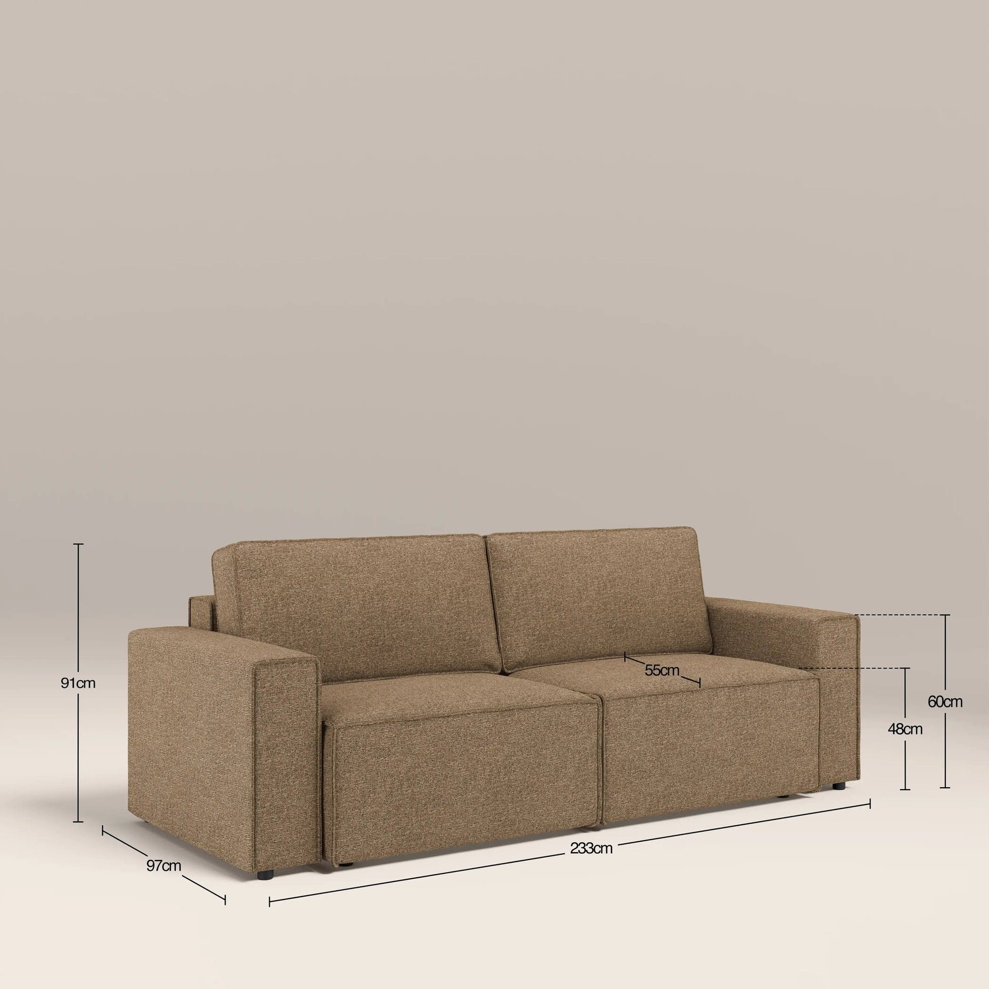 Layla 3 Seater Sofa Bed