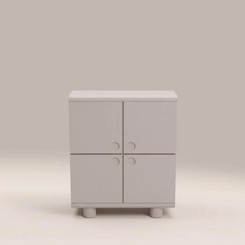 Mila Light Grey Storage Cabinet – front view