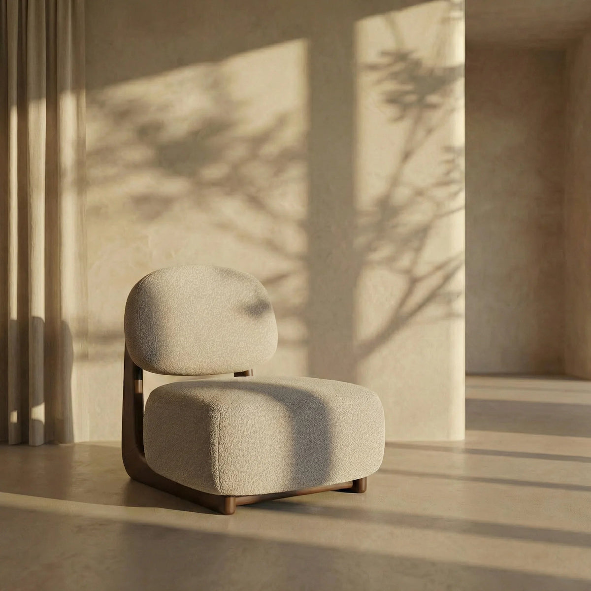 Naila Accent Chair – Cream