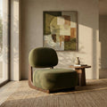 Naila Olive Green Accent Chair