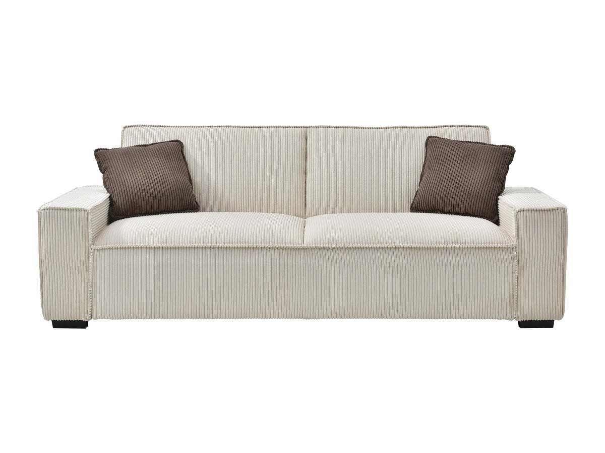 Noor 3 Seater Sofa Bed – Beige