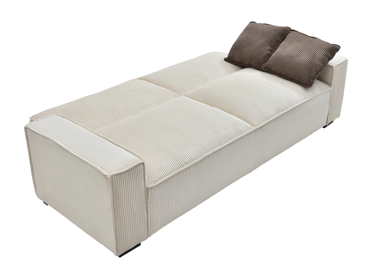 Noor 3 Seater Sofa Bed – Beige
