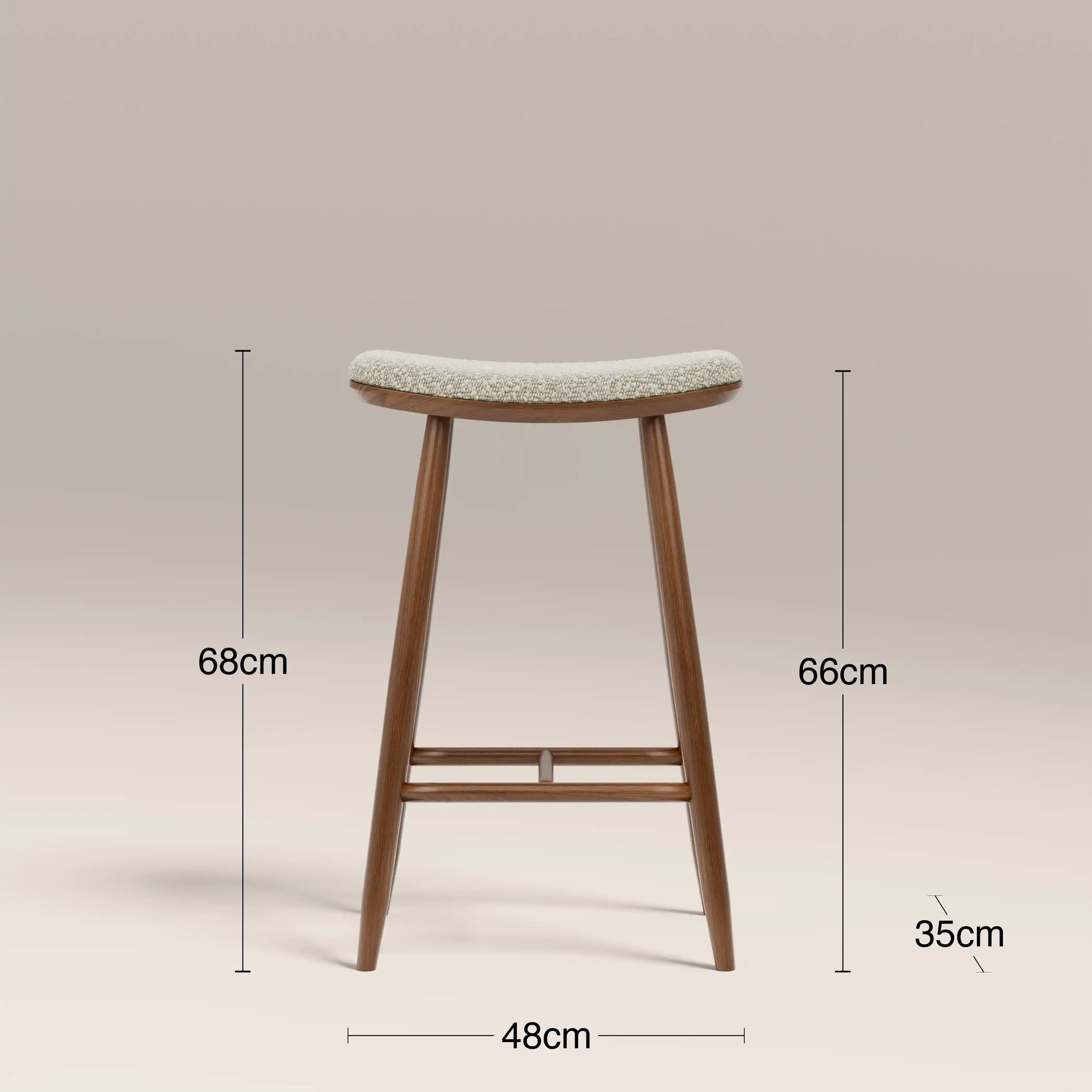 Nora Bar Stool – Cream