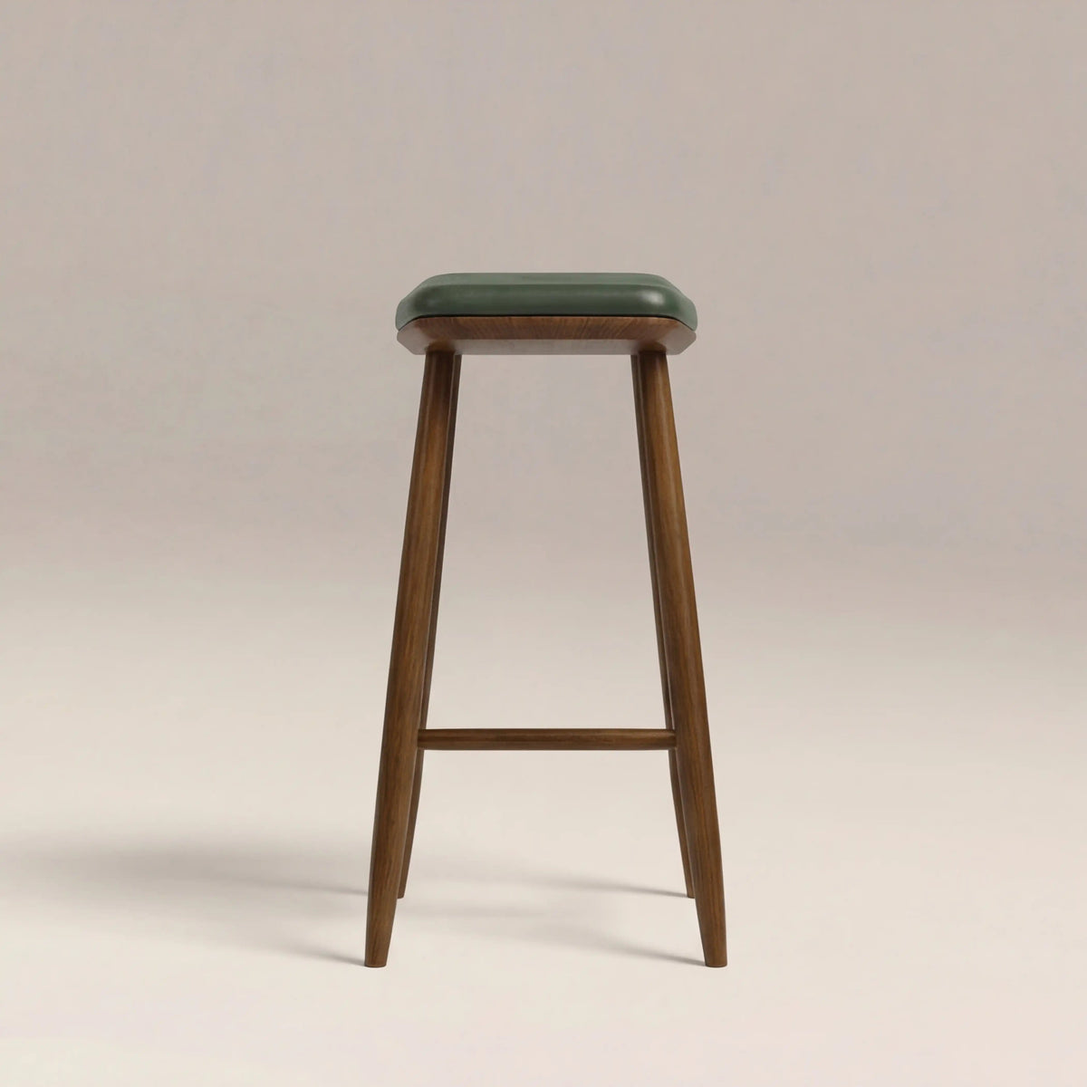 Nora Bar Stool – Green, solid wood