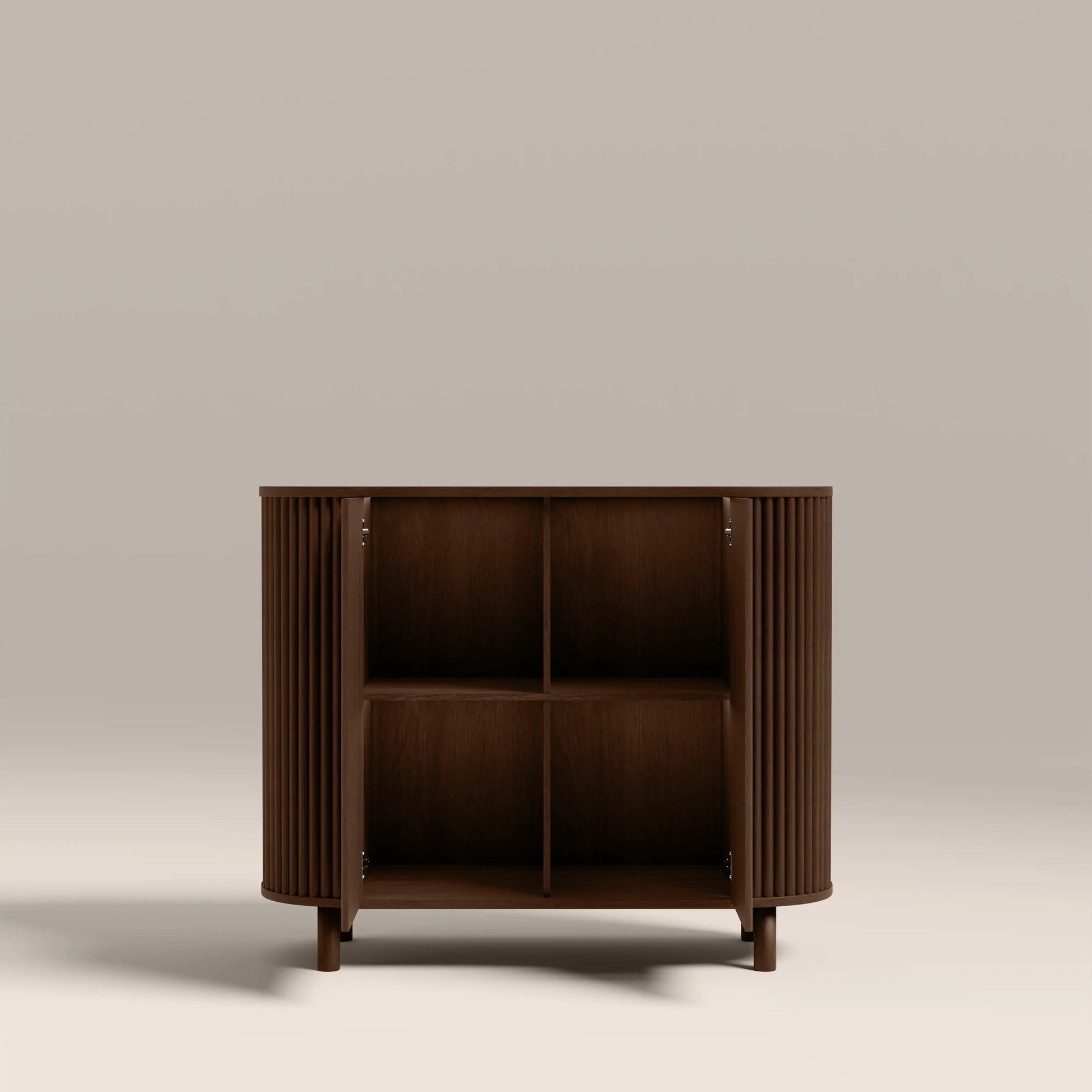 Nova Sideboard – Walnut with Travertine Top
