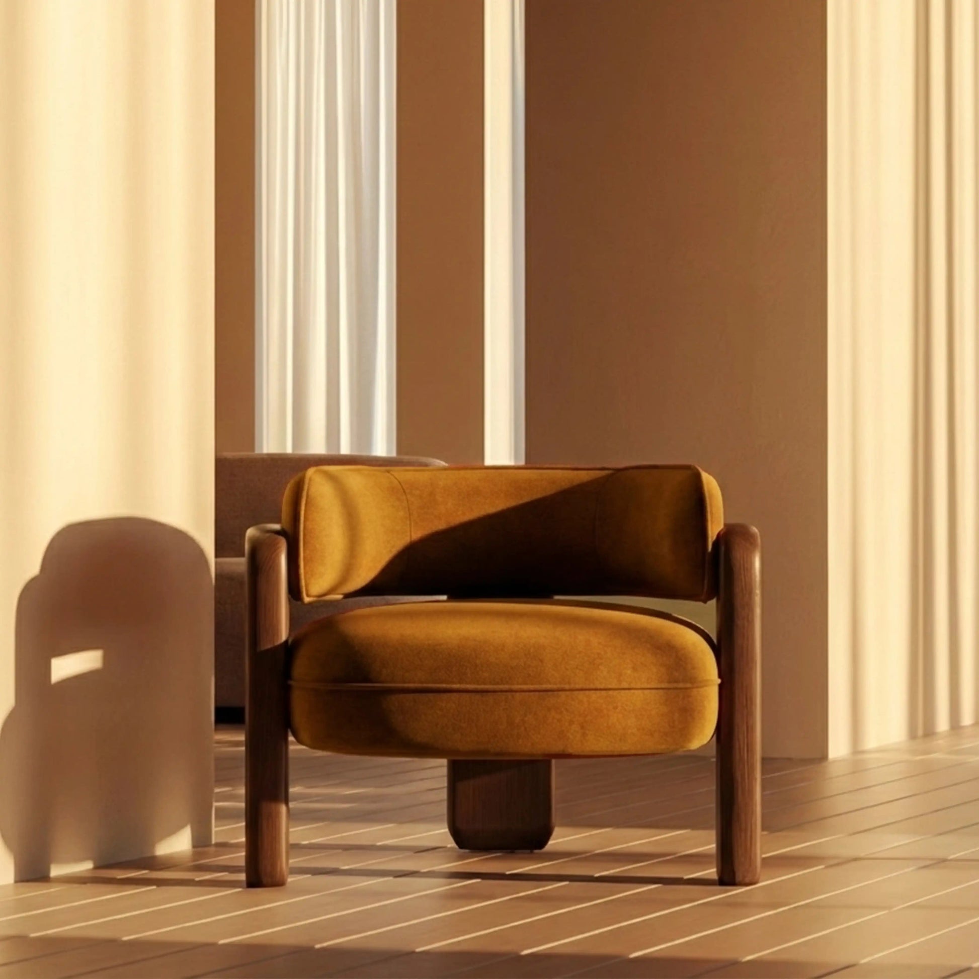 Reya Armchair – Brown