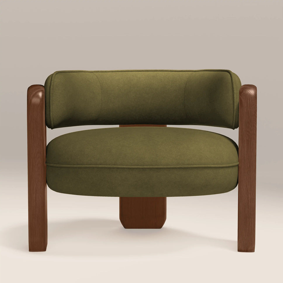Reya Olive Green Armchair