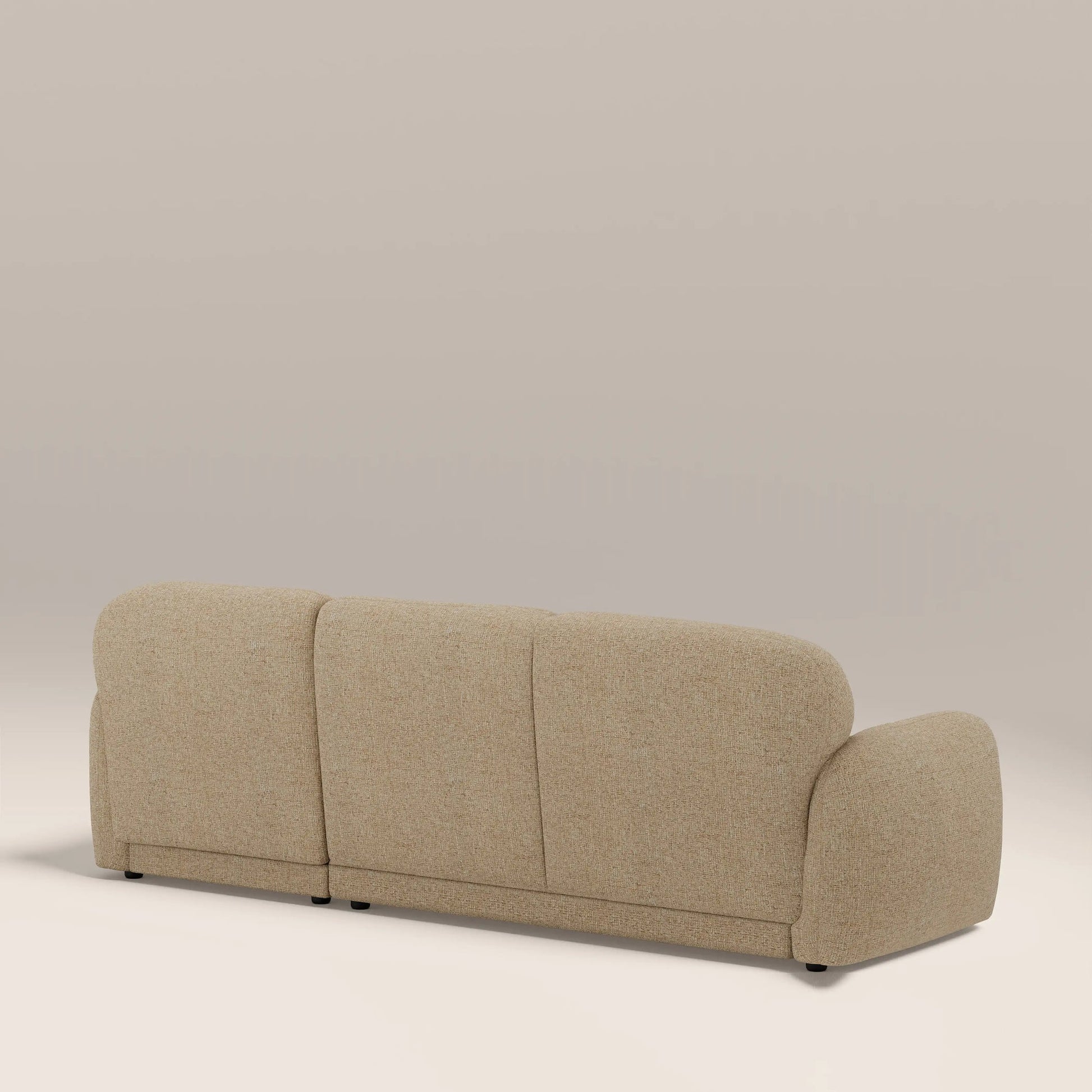 Sana L-Shape Chaise Sofa – Beige, 3 Seater
