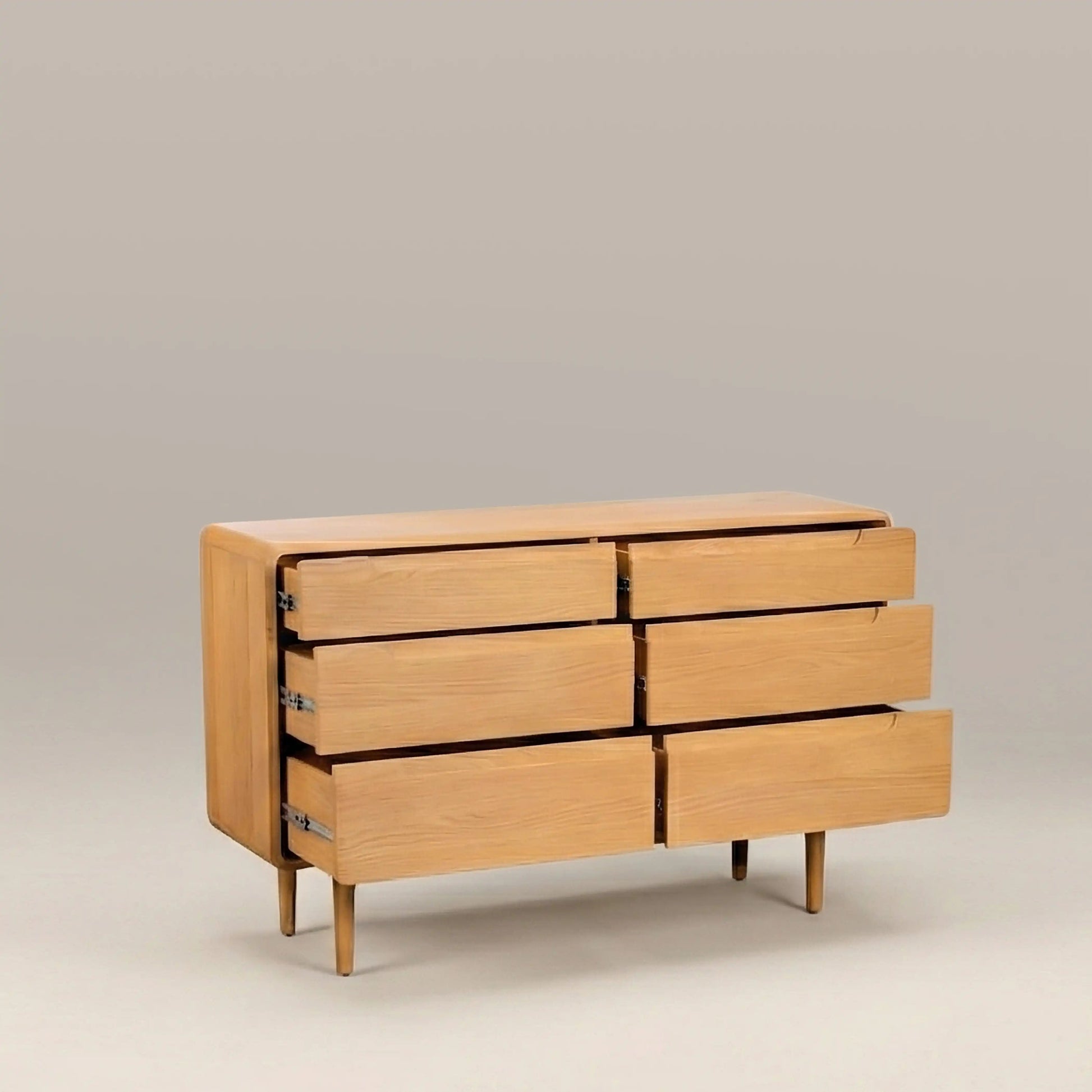 Sara 6-Drawer Sideboard – Natural Oak