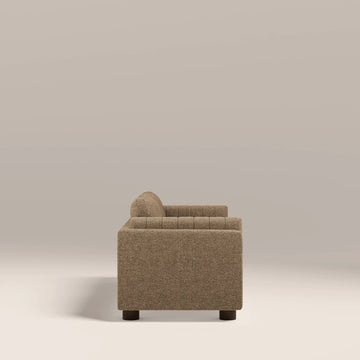 Selma Brown 3 Seater Fabric Sofa