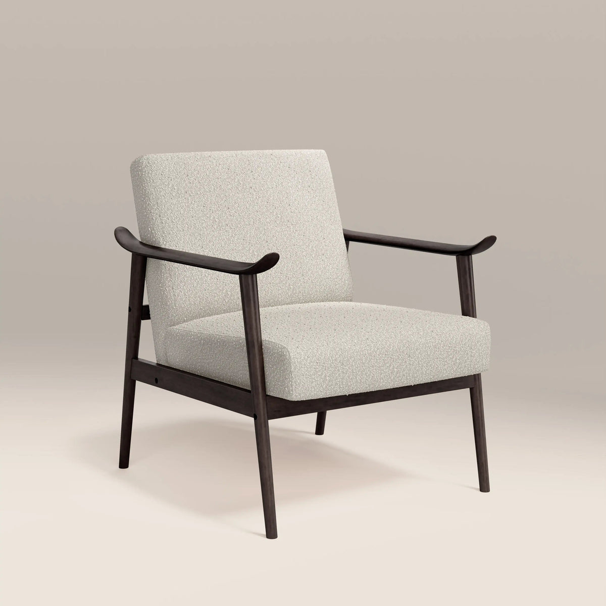Sena Accent Chair in cream fabric, colour swatch view