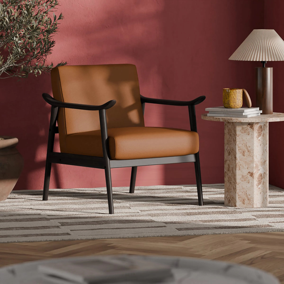 Sena Accent Chair – Tan
