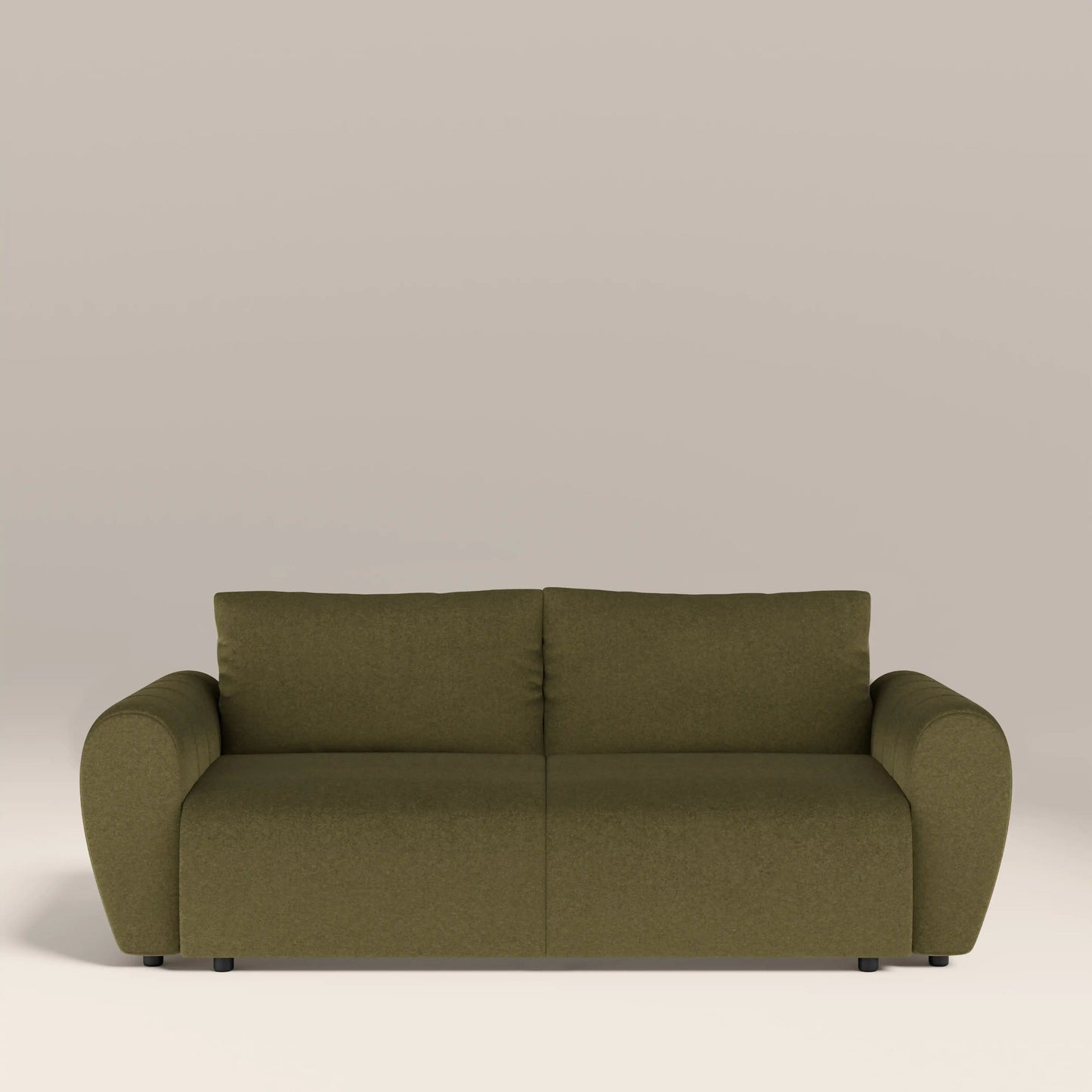 Zara 3 seater sofa bed in green velvet