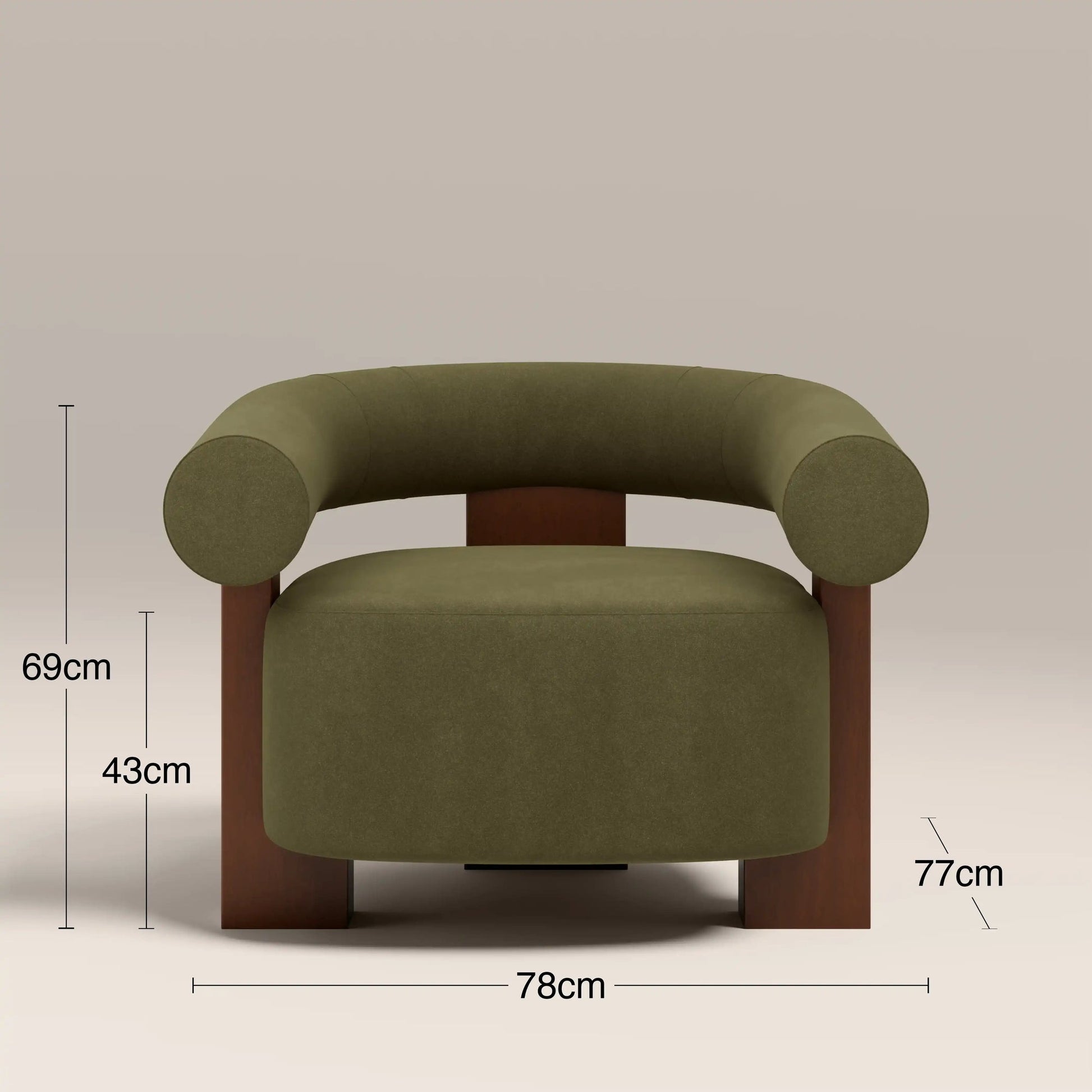 Zoya Accent Chair – Green