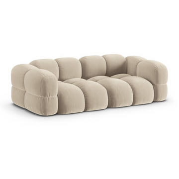 Loretto Light Beige 4 Seater Fabric Sofa