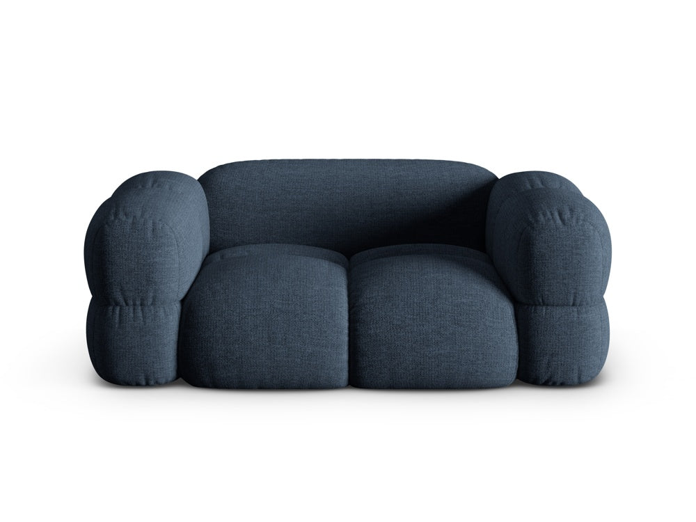 Loretto Blue 2 Seater Sofa, angled view