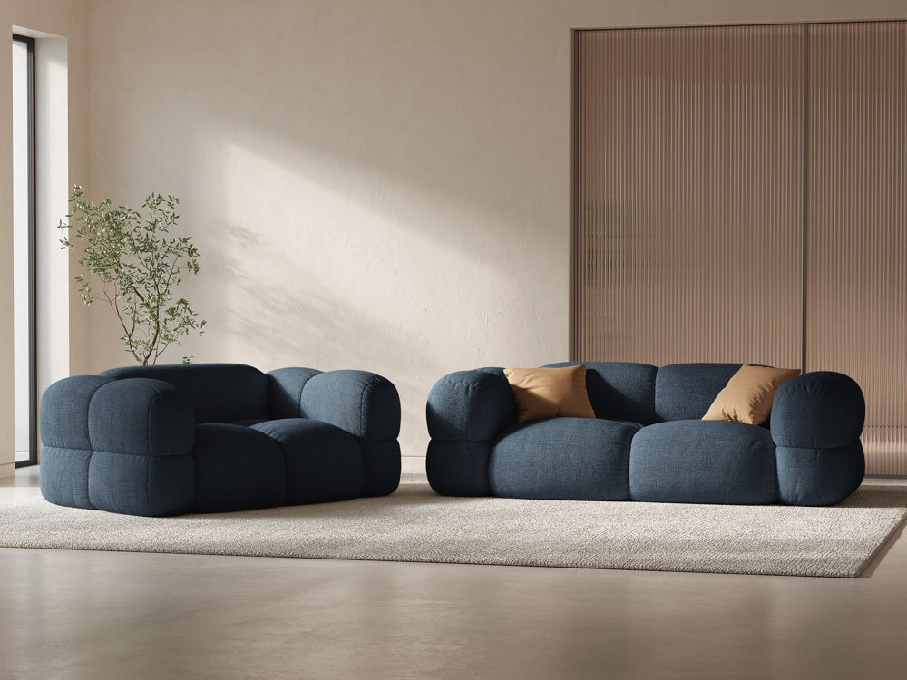 Loretto Blue 2 Seater Sofa, lifestyle view