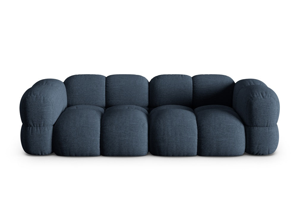 Loretto Blue 4 Seater Sofa, angled view