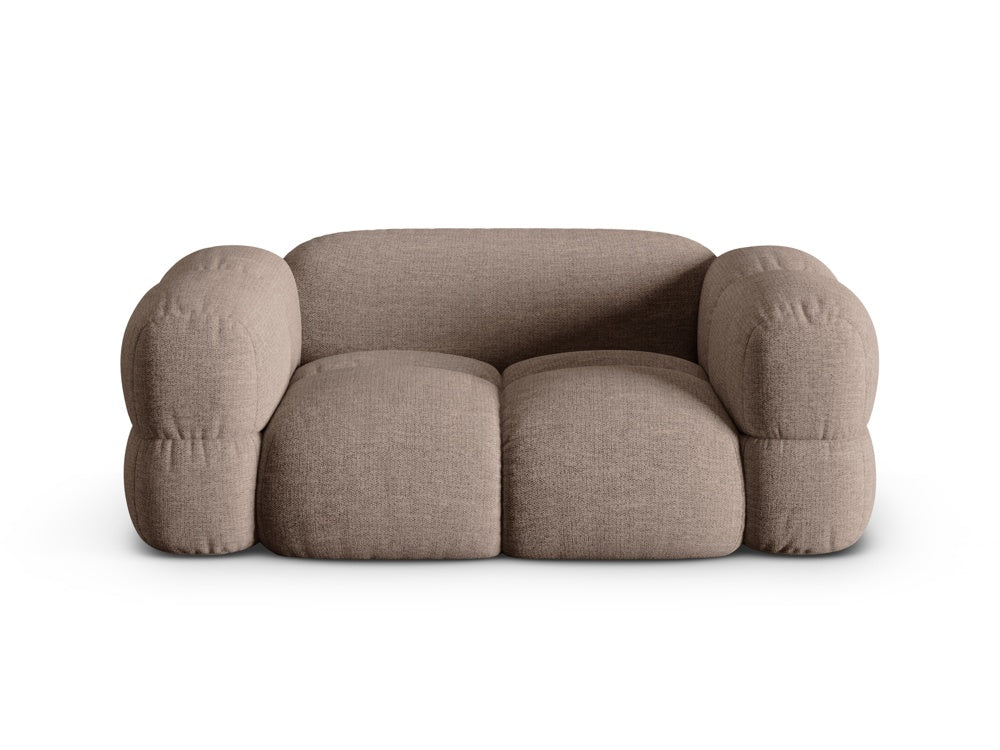 Loretto Light Brown 2 Seater Sofa from the set, front view