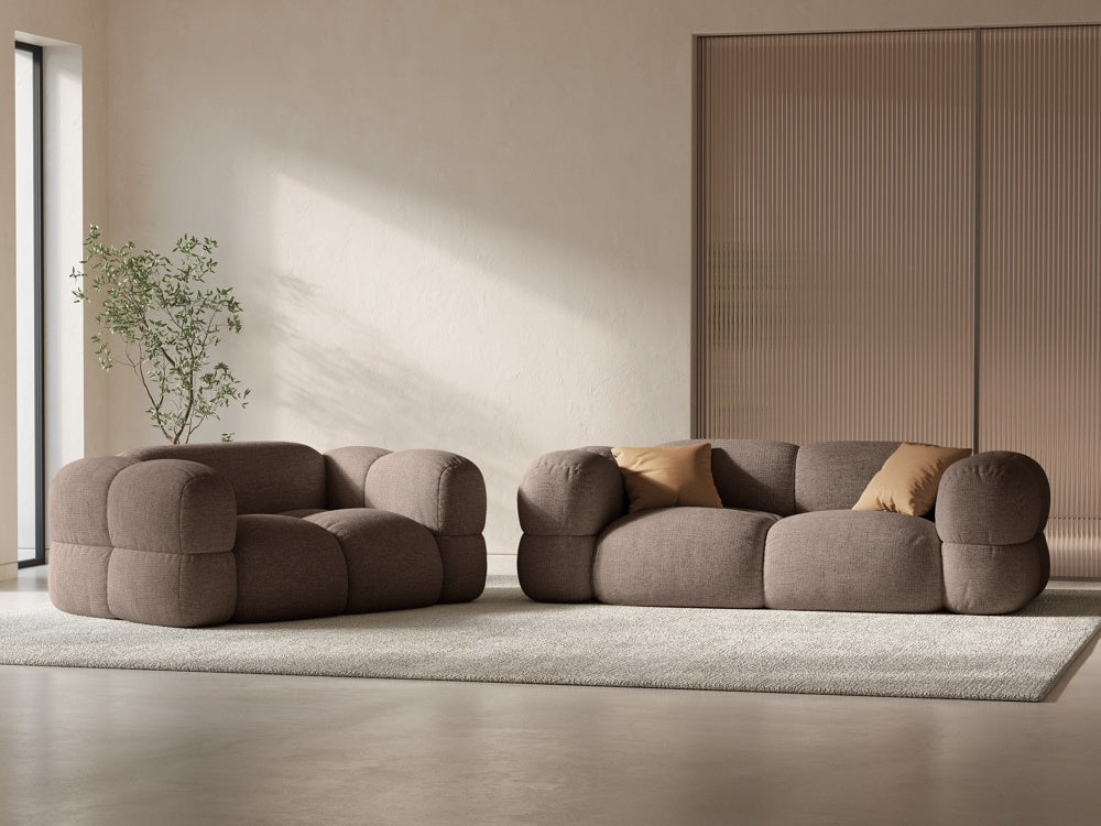Loretto Light Brown 3+2 Seater Sofa Set, colour option