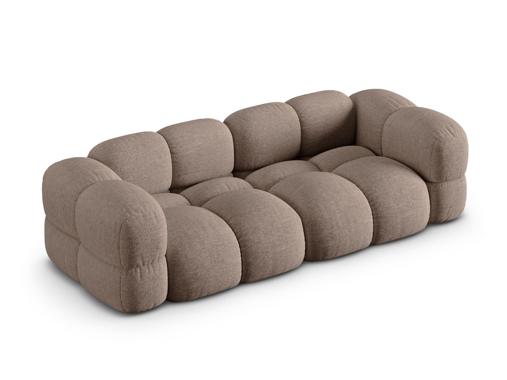 Loretto Light Brown 4 Seater Sofa, room setting view