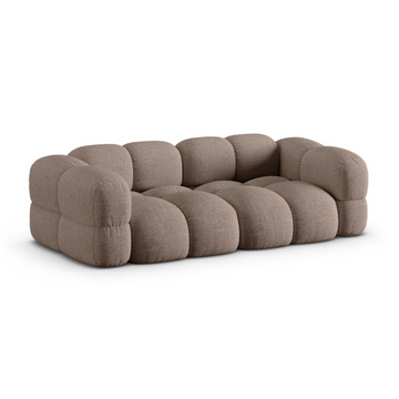 Loretto Burnt Orange 4 Seater Fabric Sofa