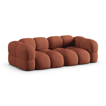 Loretto Burnt Orange 4 Seater Fabric Sofa