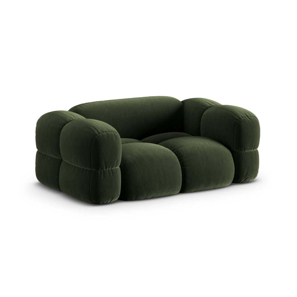 Loretto Green 2 Seater Sofa, front view