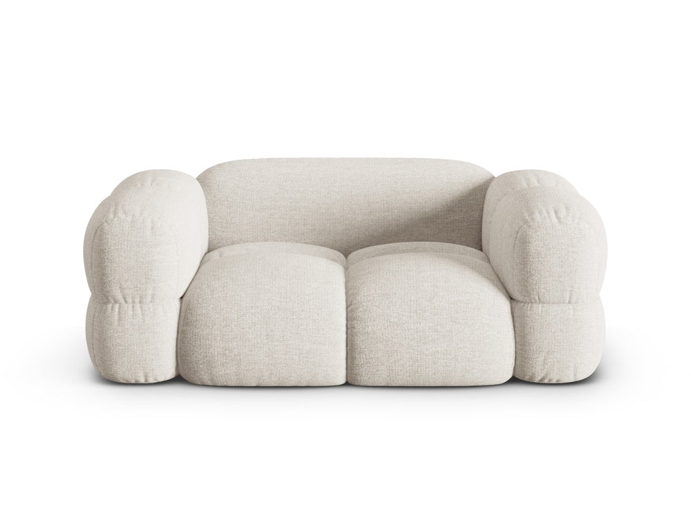Loretto Light Beige 2 Seater Sofa from the set, front view