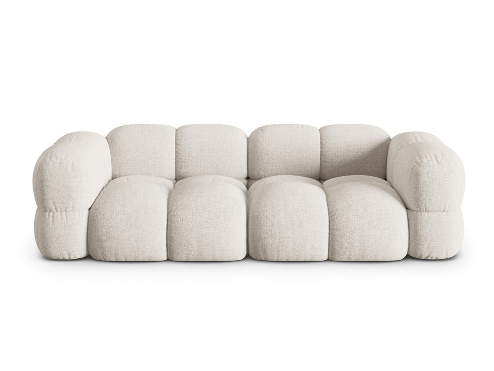 Loretto Light Beige 4 Seater Fabric Sofa