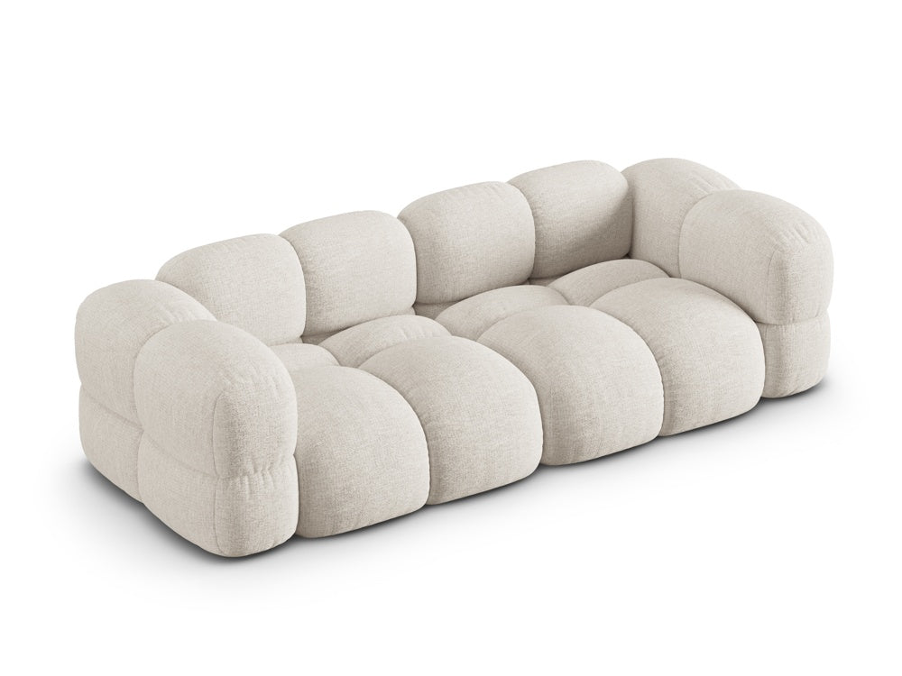 Loretto Light Beige 4 Seater Fabric Sofa