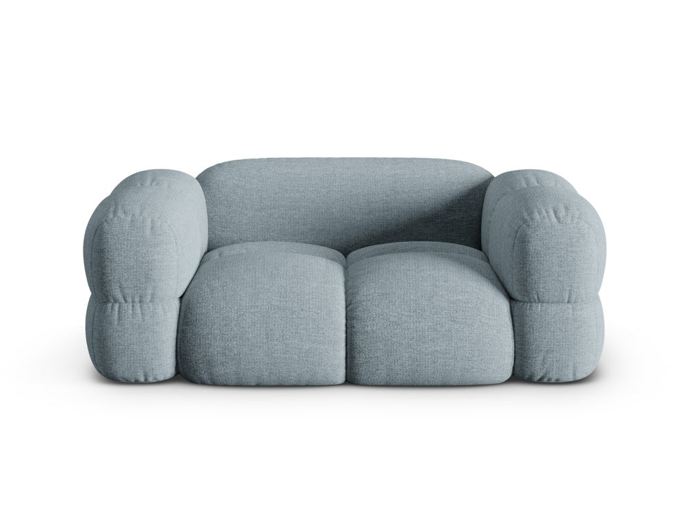 Loretto Light Blue 2 Seater Fabric Sofa
