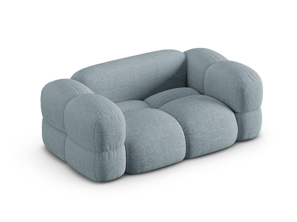 Loretto Light Blue 2-Seater Sofa, room setting view