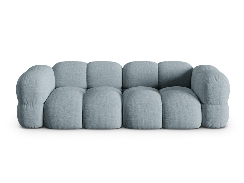 Loretto Light Blue 4 Seater Fabric Sofa