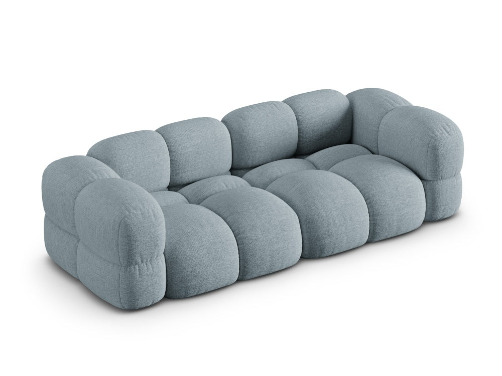 Loretto Light Blue 4 Seater Fabric Sofa