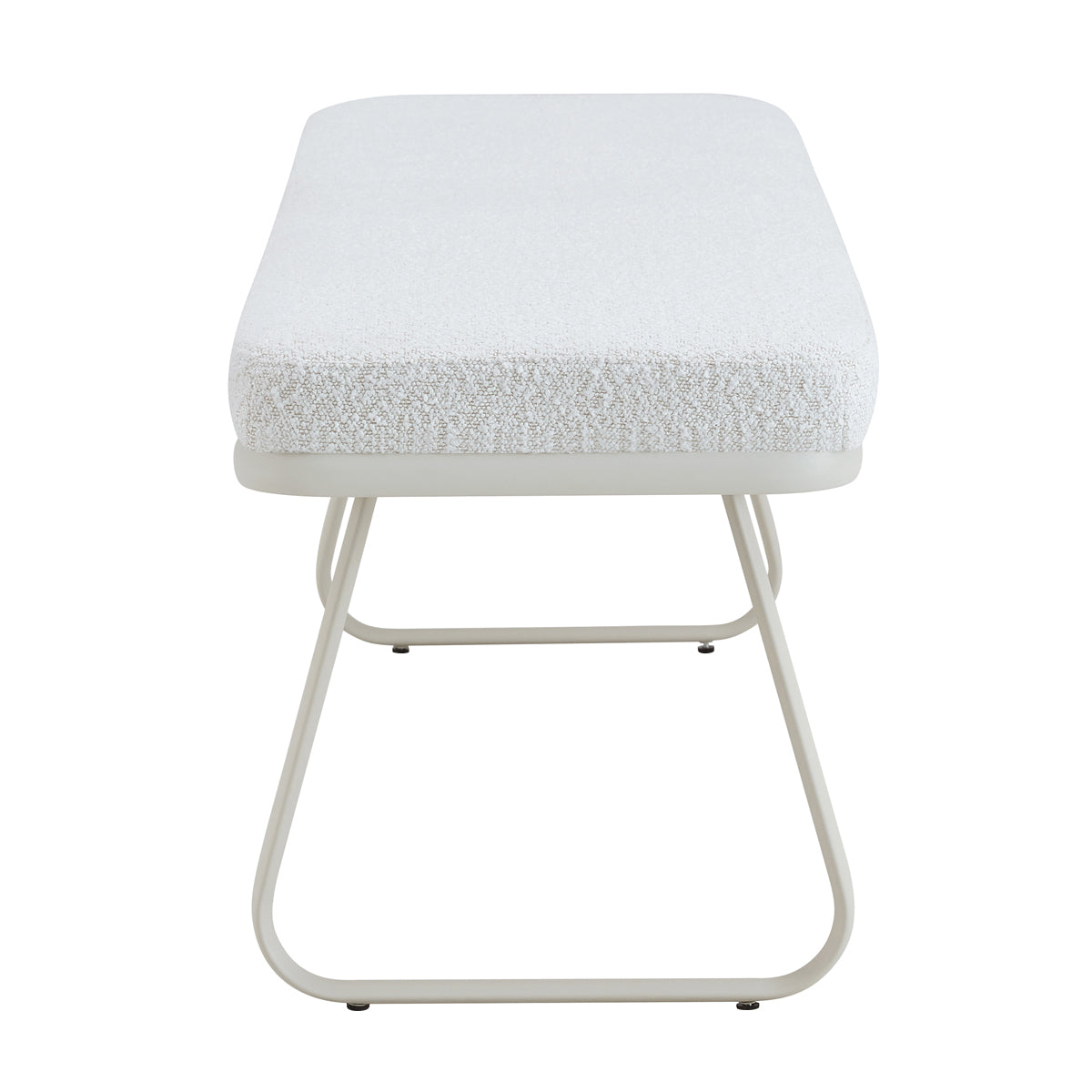 Luca Cream Boucle Bench