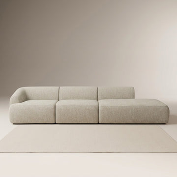 Lyra Cream 3 Seater Boucle Divan Sofa