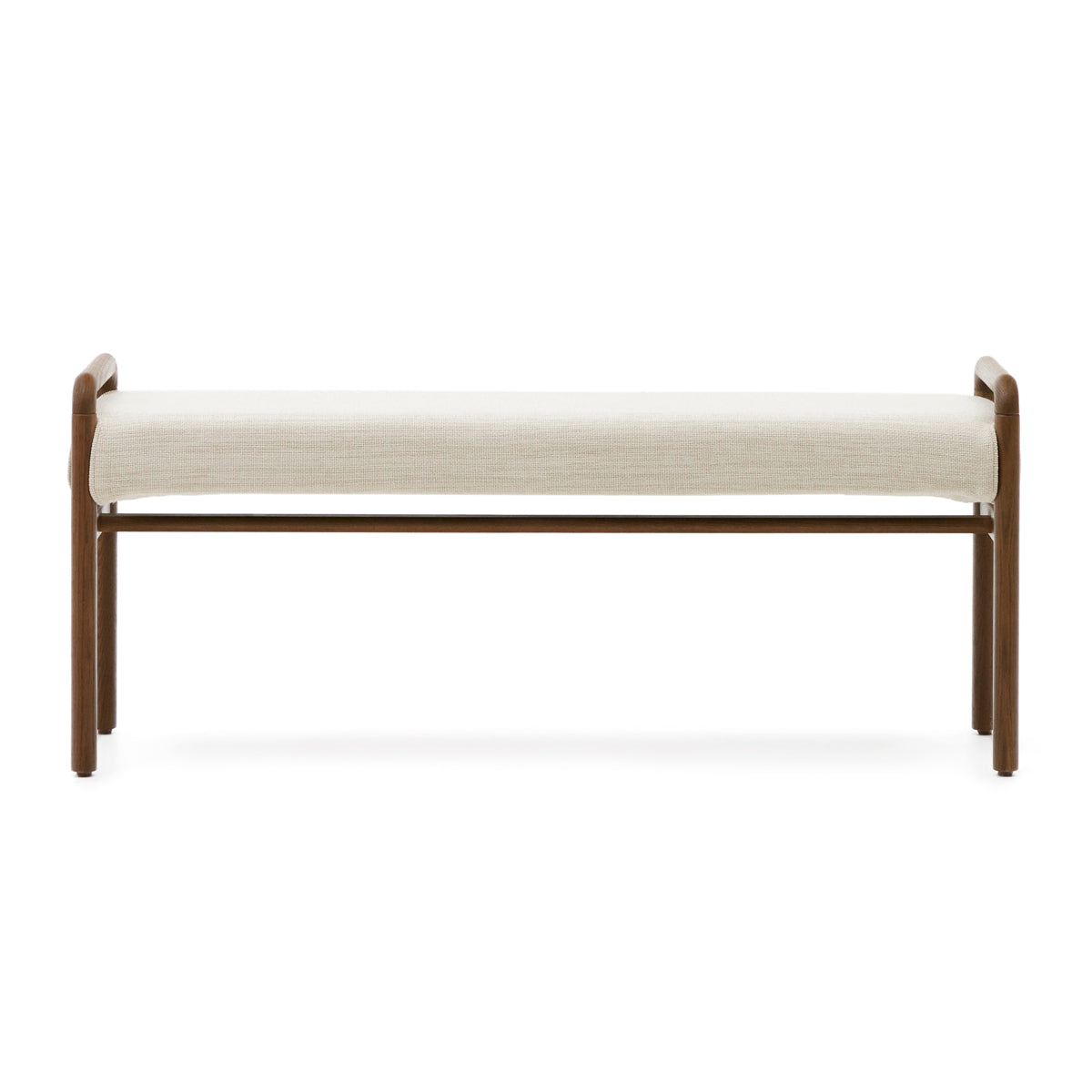 Macaret Walnut Bench, front view