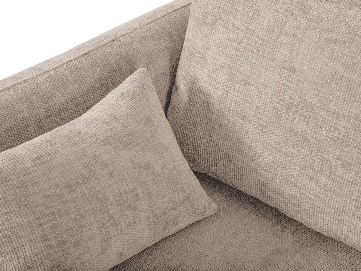 Matera Beige Corner Sofa Bed, sleeping function open