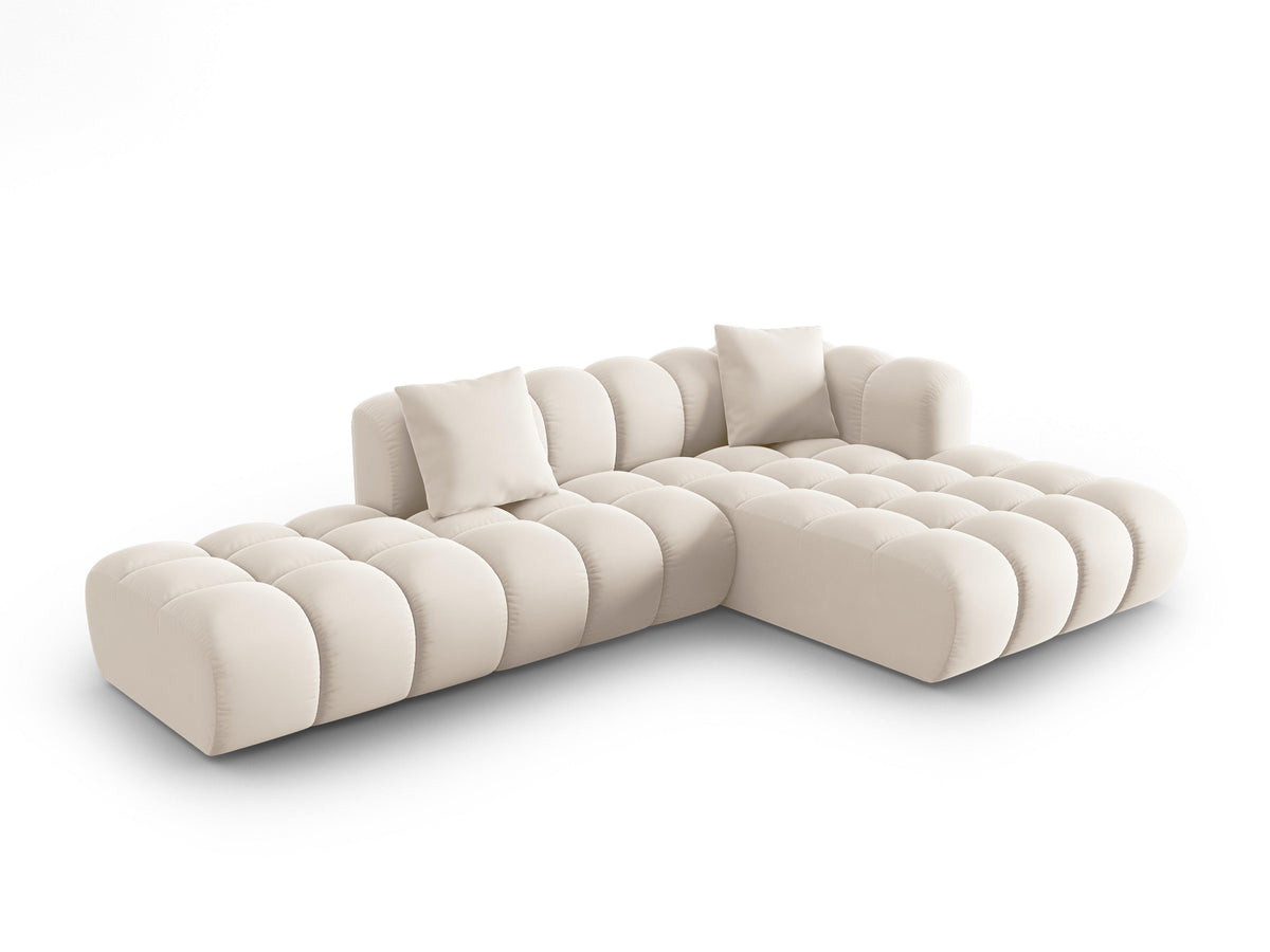 Adara Beige 5 Seater Fabric L-Shape Corner Sofa