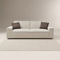 Noor Beige 3 Seater Velvet Sofa Bed