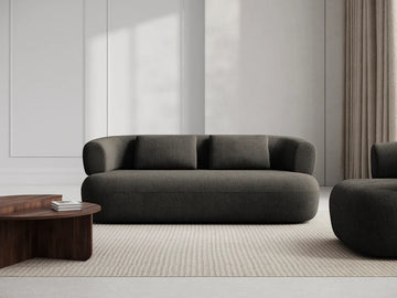 Rovena Dark Grey 3 Seater Boucle Sofa